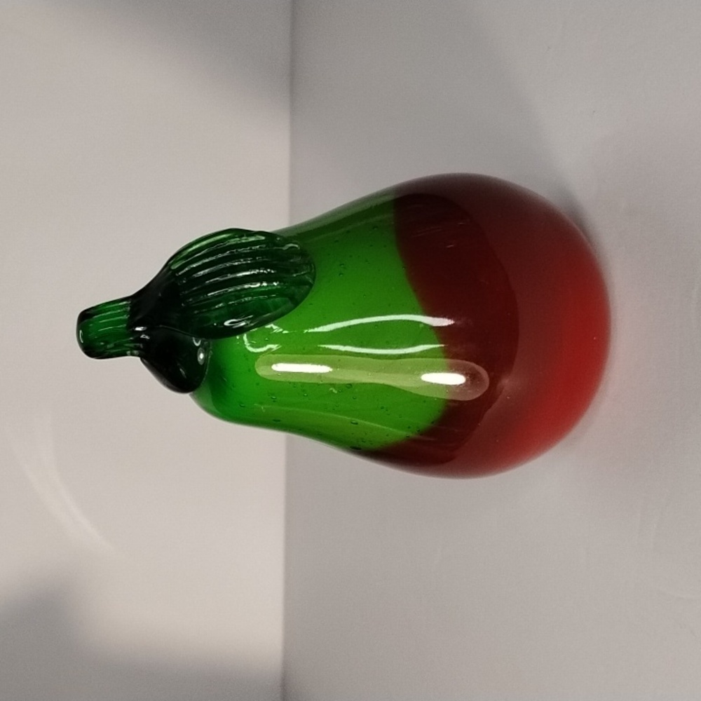 P-010 Vintage Murano Style Hand Blown Pear